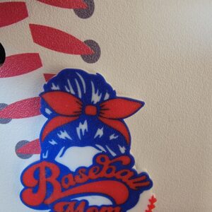 Bogg Bag Tag Baseball Mom Hairbun